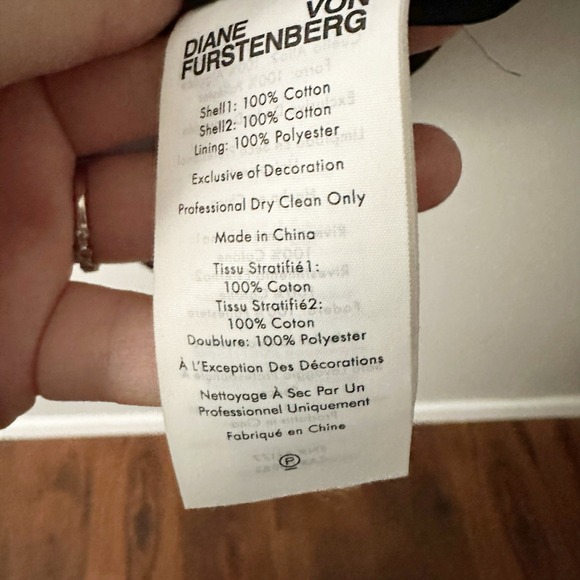 Diane Von Furstenberg Nicolette Broderie Anglaise Cotton Mini Dress Size XXS - Picture 9 of 16